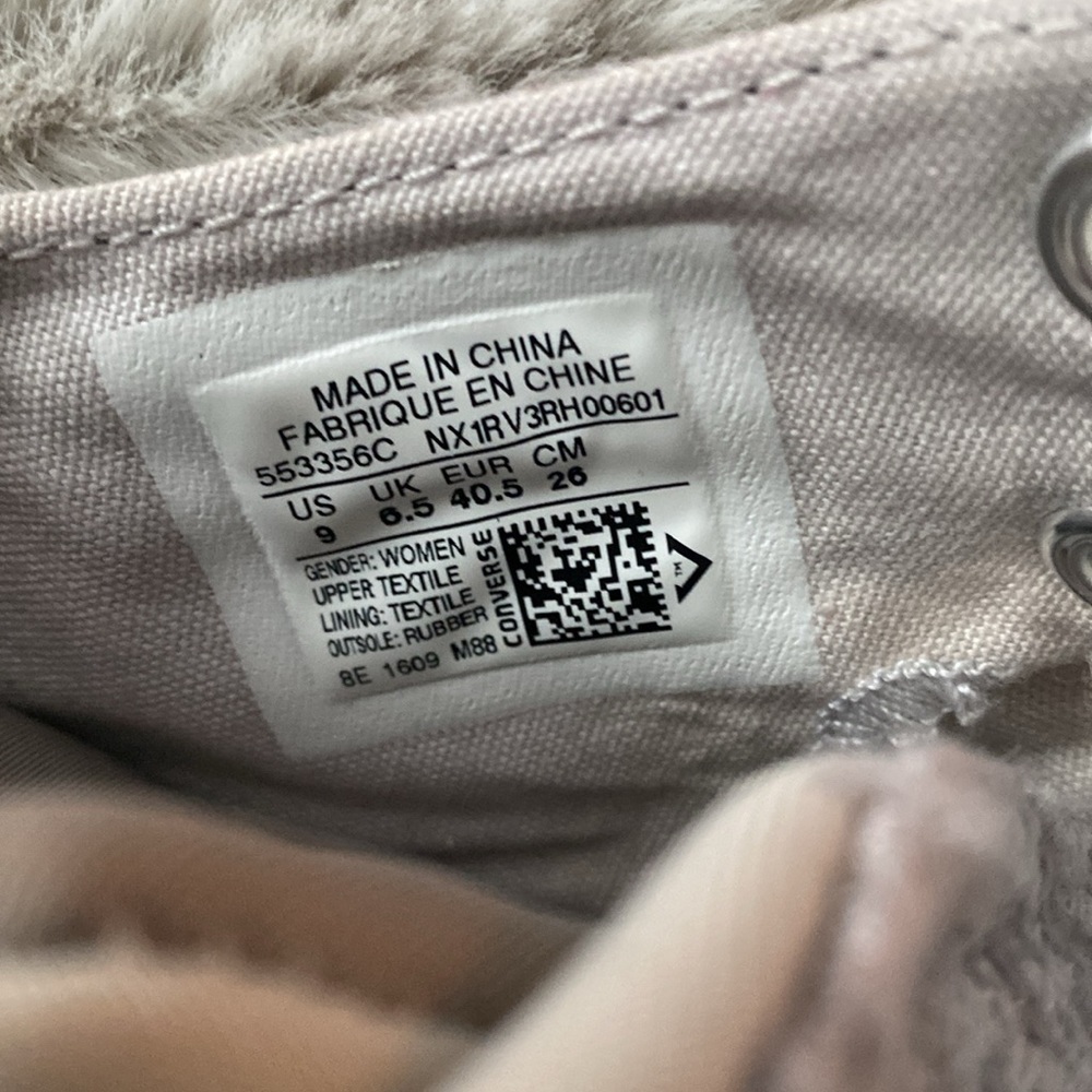 - Converse Chuck Taylor All Star Selene Winter Knit Mid Mouse - Picture 6 of 6